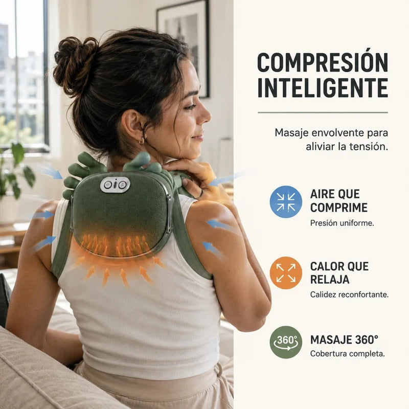 Palm™: Masajeador Shiatsu Cuello Espalda Con Calor